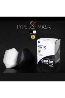 [KF94 Made In Korea] 韓國 Type-S KF94 立體口罩 5個裝/ 黑色(附耳繩勾)